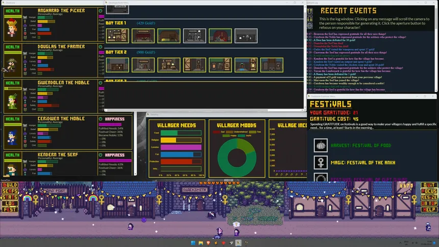 Скриншот 4 к игре Desktopia: A Desktop Village Simulator