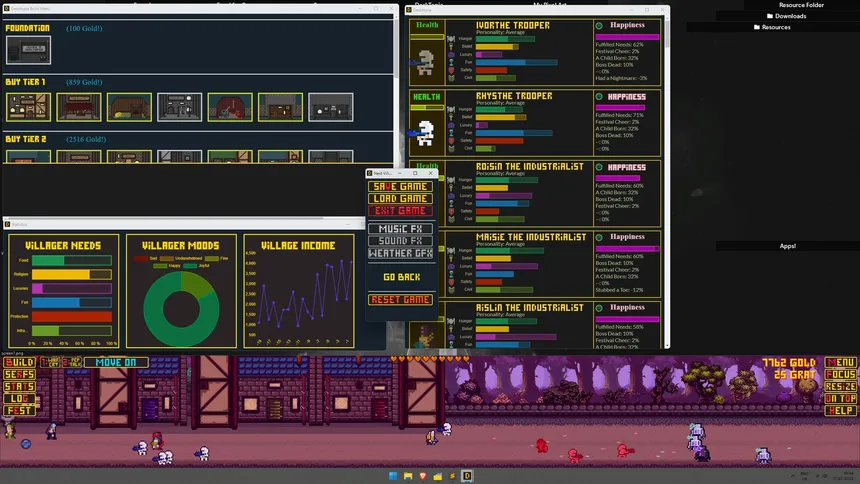 Скриншот 6 к игре Desktopia: A Desktop Village Simulator