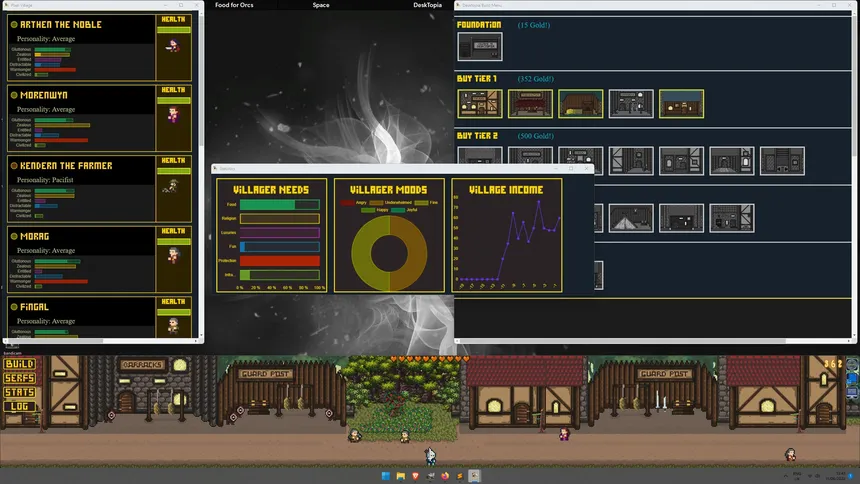 Скриншот 8 к игре Desktopia: A Desktop Village Simulator