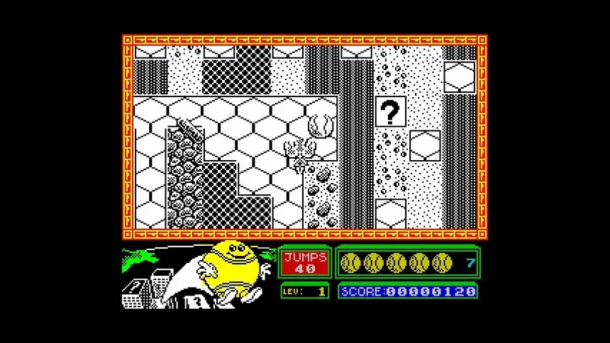 Скриншот 1 к игре Bounder (CPC/Spectrum)