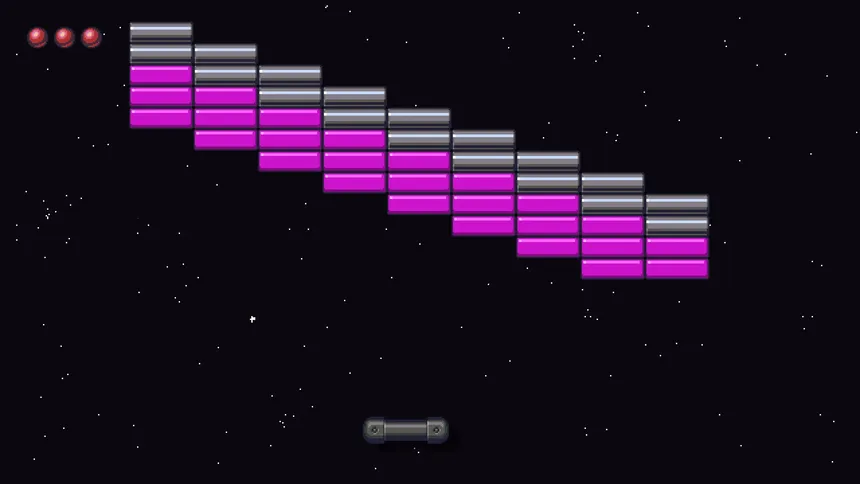 Скриншот 1 к игре 2D Brick Breaker Game | REMASTERED