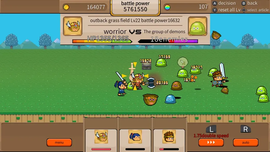 Скриншот 1 к игре ゆうしゃvsドラゴン