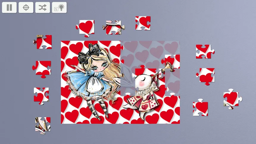 Скриншот 2 к игре Alice in Wonderland Jigsaw Puzzle