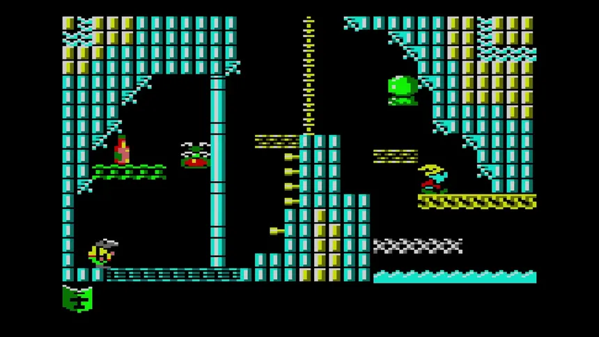 Скриншот 2 к игре Auf Wiedersehen Monty (CPC/Spectrum)