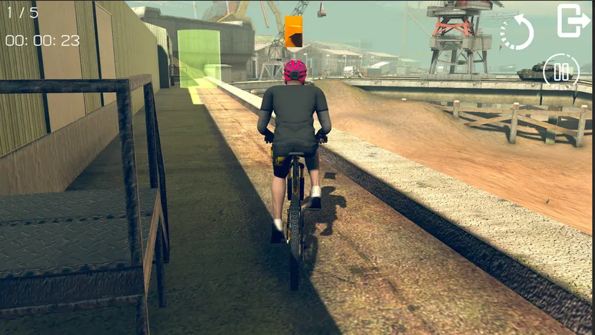 Скриншот 3 к игре Bicycle Challenge - Wastelands