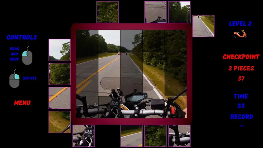 Скриншот 4 к игре Motorbike Video Puzzle