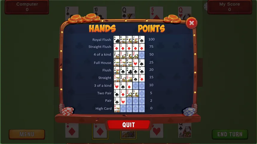 Скриншот 3 к игре Ten 2 Ten Poker