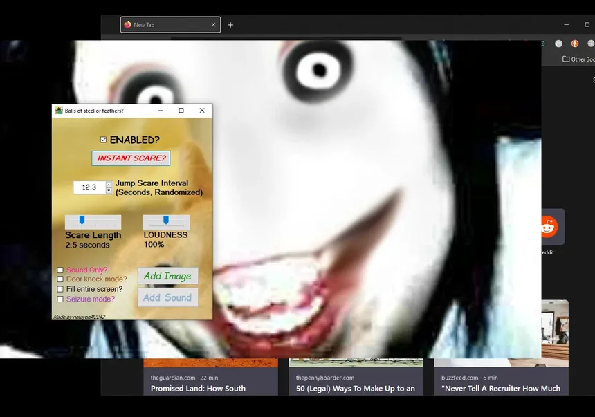 Скриншот 2 к игре Desktop Jumpscares