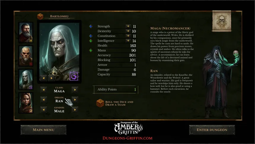 Скриншот 1 к игре Dungeons of the Amber Griffin