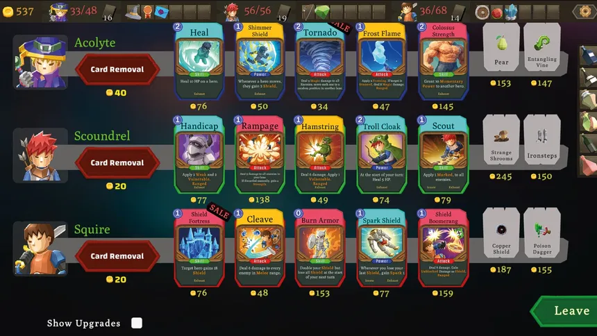 Скриншот 3 к игре Ragtag Heroes : Roguelite CO-OP Deckbuilder