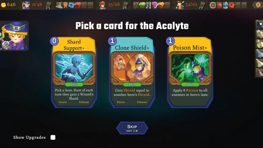 Скриншот 6 к игре Ragtag Heroes : Roguelite CO-OP Deckbuilder