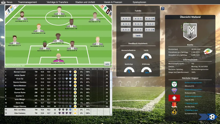 Скриншот 1 к игре European Football Dynasty 2023