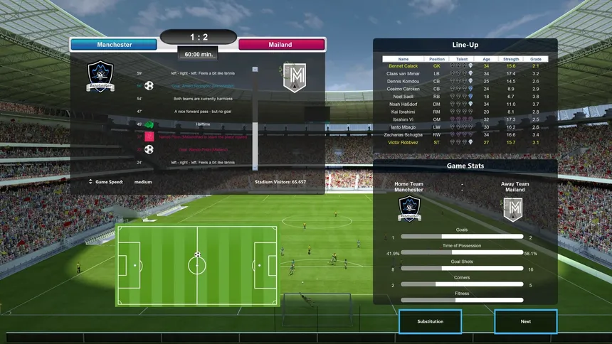 Скриншот 2 к игре European Football Dynasty 2023