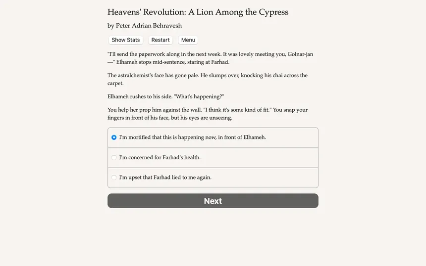 Скриншот 2 к игре Heavens' Revolution: A Lion Among the Cypress
