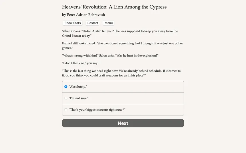 Скриншот 3 к игре Heavens' Revolution: A Lion Among the Cypress