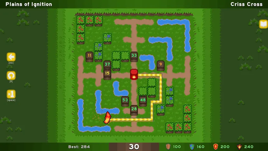 Скриншот 1 к игре Maze Ablaze