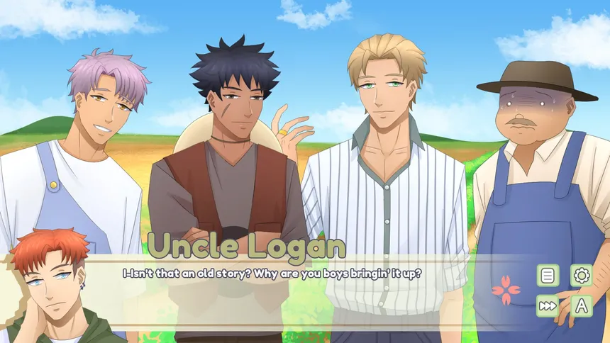 Скриншот 6 к игре Odd Guy Meets Odd Farmers - Comedy Boys Love (BL) Visual Novel