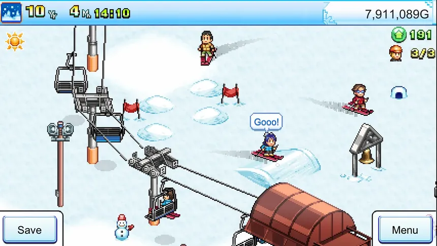 Скриншот 1 к игре Shiny Ski Resort
