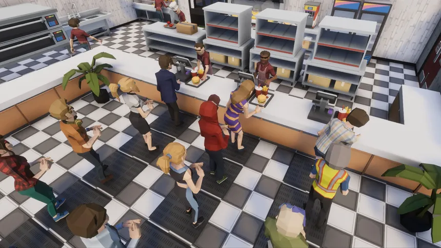 Скриншот 3 к игре Mega Fast Food: A Fast Food Simulator Game