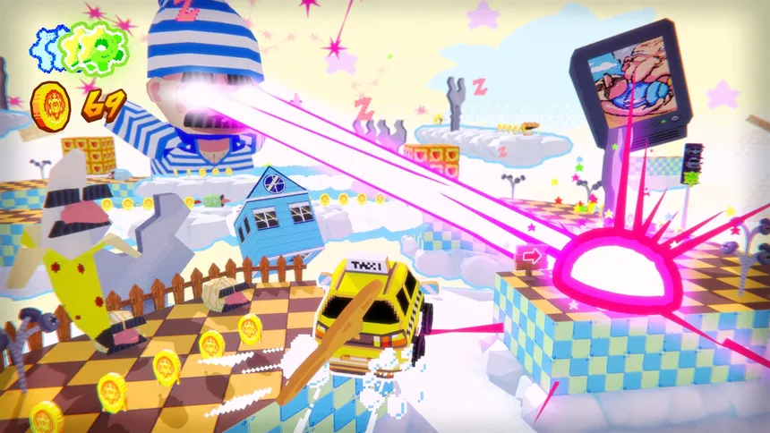 Скриншот 1 к игре Yellow Taxi Goes Vroom