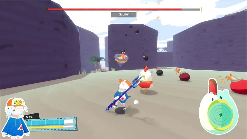 Скриншот 1 к игре Gawr Gura: Quest for Bread