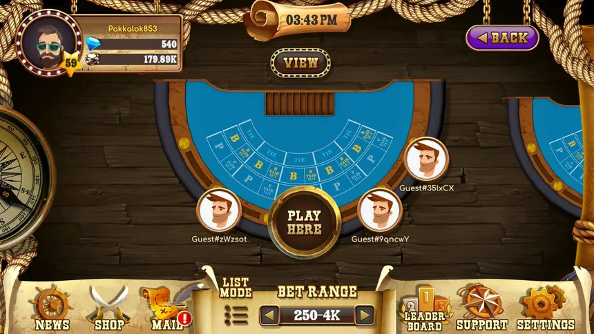 Скриншот 3 к игре Baccarat Corsair