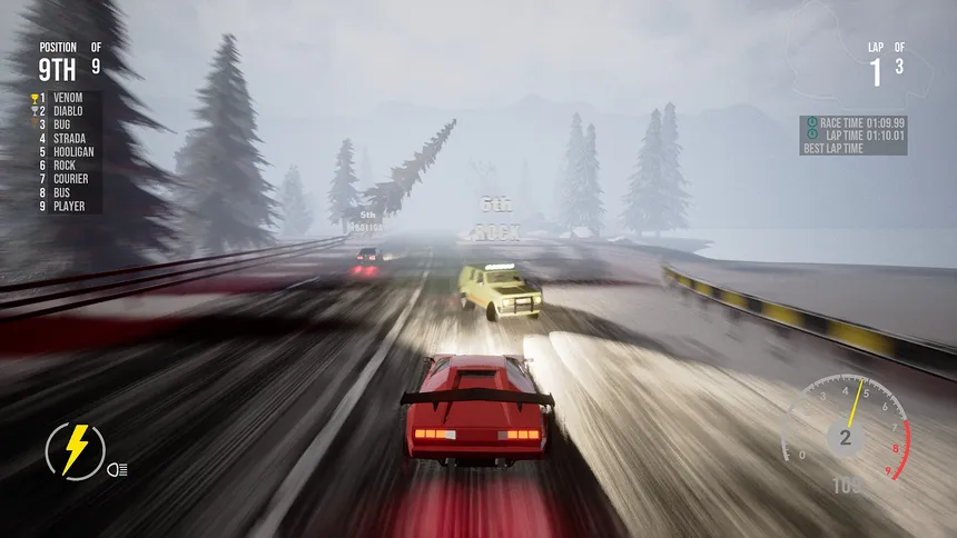 Скриншот 1 к игре TurboMania Fog Racers