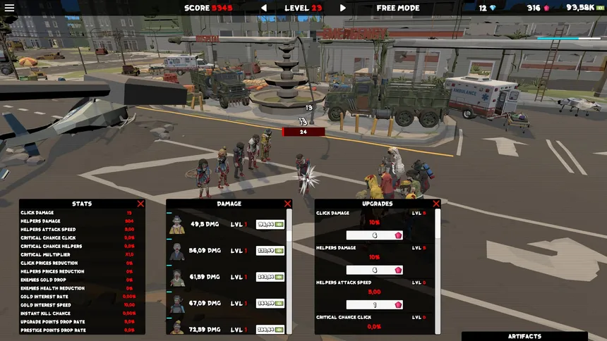 Скриншот 8 к игре Idle Zombies Clicker
