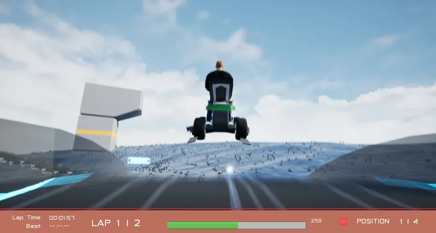 Скриншот 1 к игре Lawnmower Game: Space Race