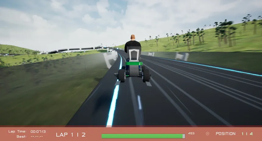 Скриншот 3 к игре Lawnmower Game: Space Race