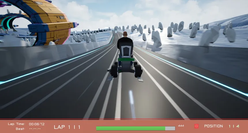 Скриншот 4 к игре Lawnmower Game: Space Race