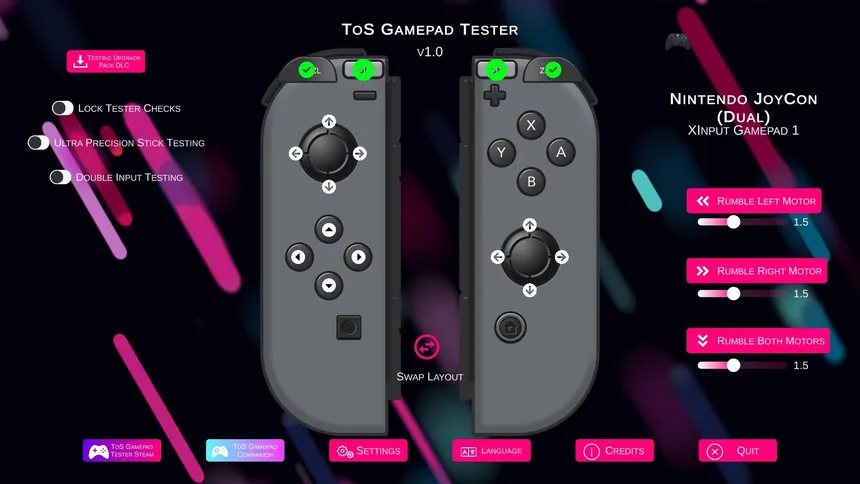 Скриншот 7 к игре ToS Gamepad Tester