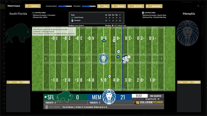 Скриншот 4 к игре Draft Day Sports: College Football 2023