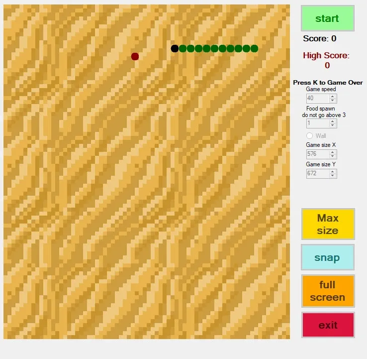 Скриншот 1 к игре Classic Snake