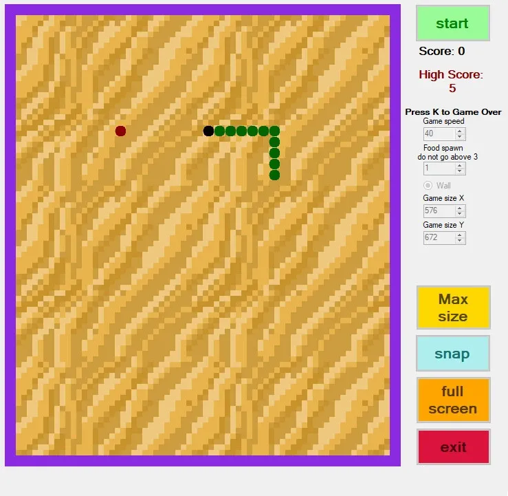 Скриншот 2 к игре Classic Snake