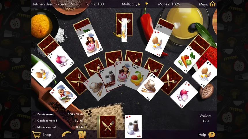 Скриншот 2 к игре Delicious Solitaire