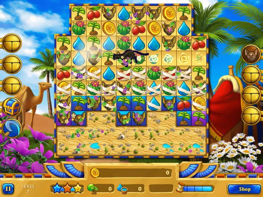 Скриншот 1 к игре Legend of Egypt - Pharaohs Garden 2 - The sacred crocodile