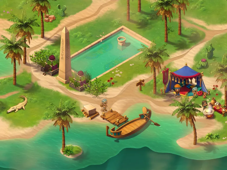Скриншот 5 к игре Legend of Egypt - Pharaohs Garden 2 - The sacred crocodile