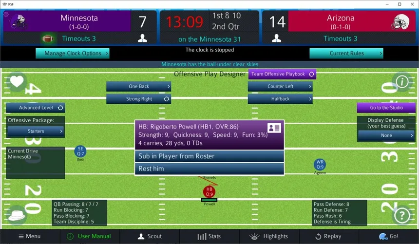 Скриншот 4 к игре Pro Strategy Football 2023