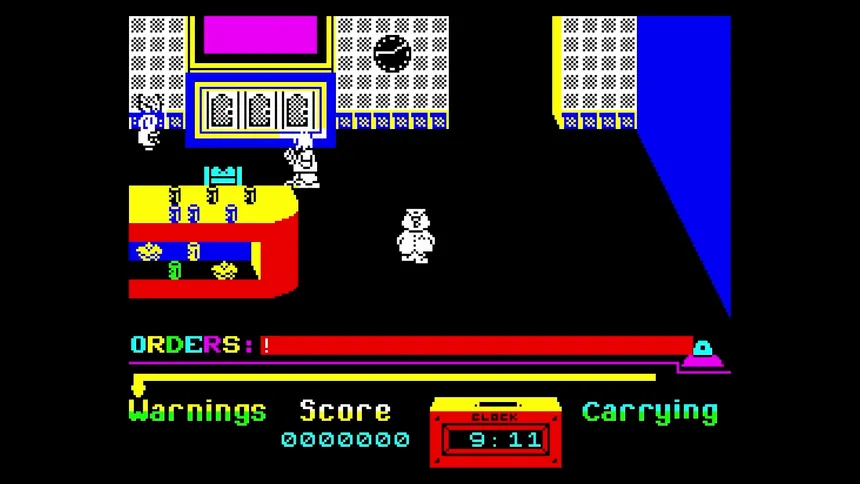 Скриншот 1 к игре Grumpy Gumphrey: Supersleuth (CPC/Spectrum)