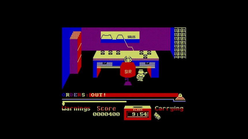 Скриншот 4 к игре Grumpy Gumphrey: Supersleuth (CPC/Spectrum)