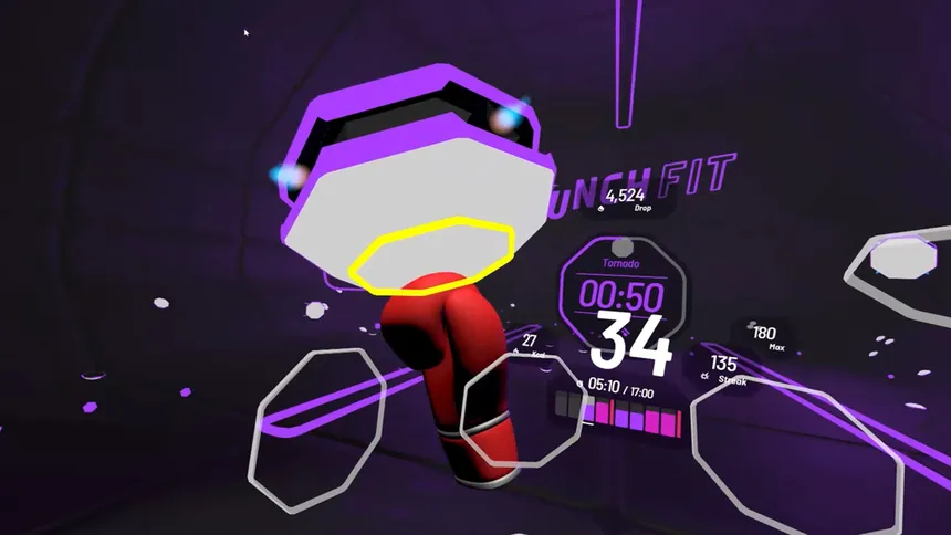Скриншот 2 к игре PUNCH FIT - Play while YouTube.
