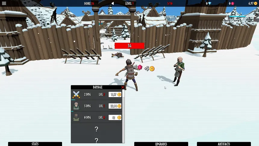 Скриншот 2 к игре Idle Vikings Clicker
