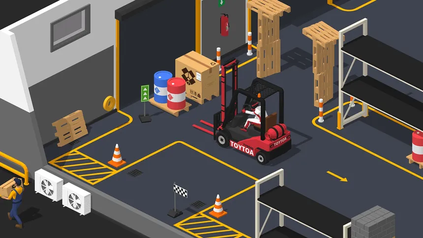Скриншот 2 к игре Forklift Extreme: Deluxe Edition