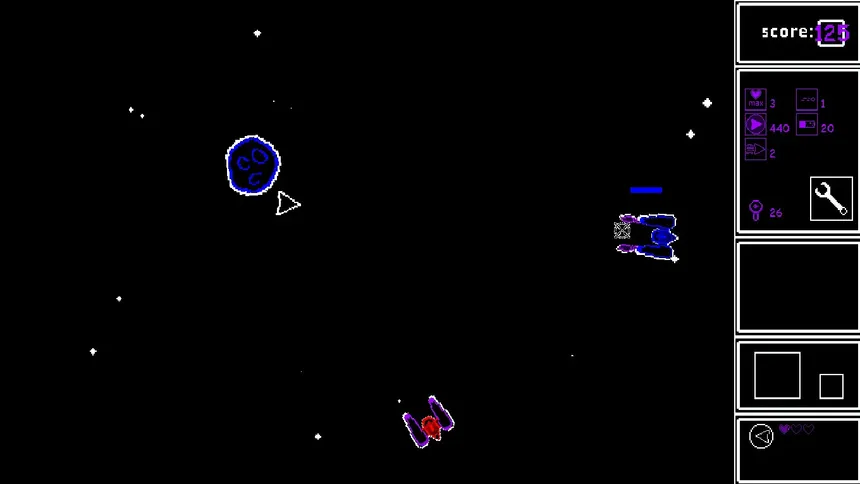 Скриншот 1 к игре Asteroids and more asteroids
