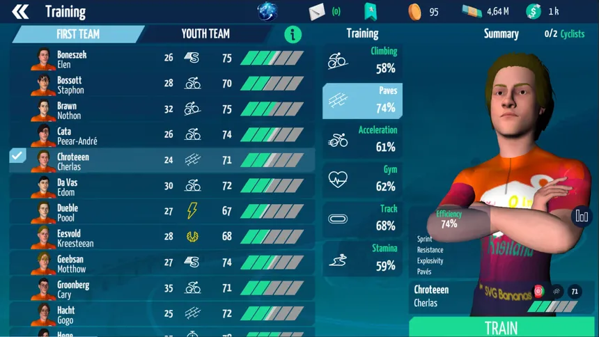 Скриншот 4 к игре Live Cycling Manager 2022 (2023 Season Update)