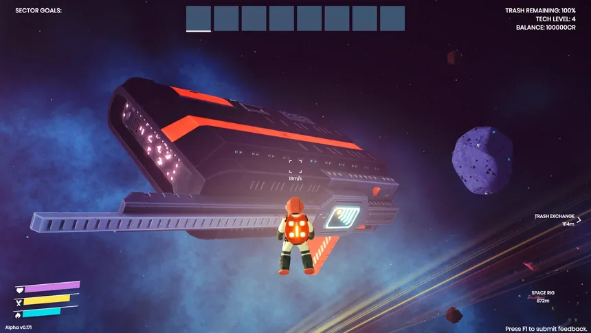 Скриншот 3 к игре Space Trash Scavenger: Prologue