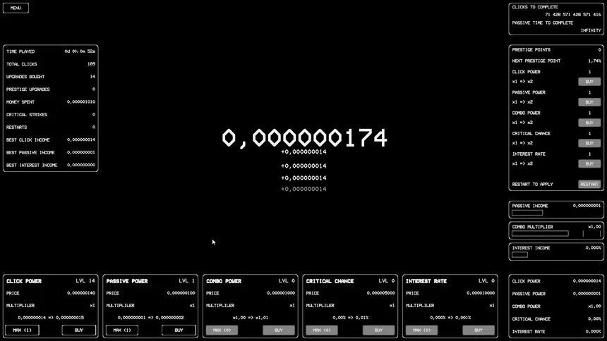 Скриншот 2 к игре The Billion Clicker