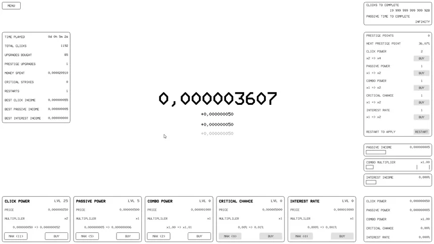 Скриншот 6 к игре The Billion Clicker