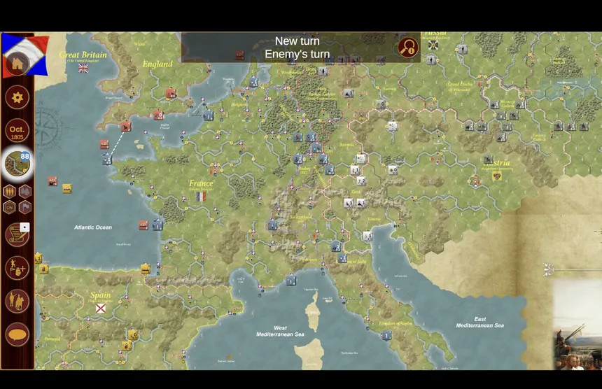 Скриншот 1 к игре Napoleon's Eagles: Game of the Napoleonic Wars
